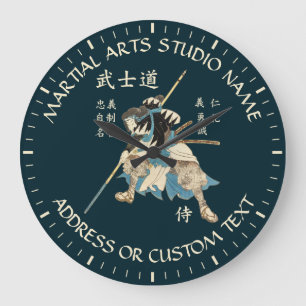 Grande Horloge Ronde Studio du Taekwondo Jiu-jitsu de karaté d'arts