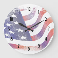 Style de Grunge Patriotique Faded American Drapeau