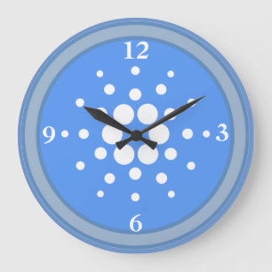 Grande Horloge Ronde style de pièce crypto-monnaie