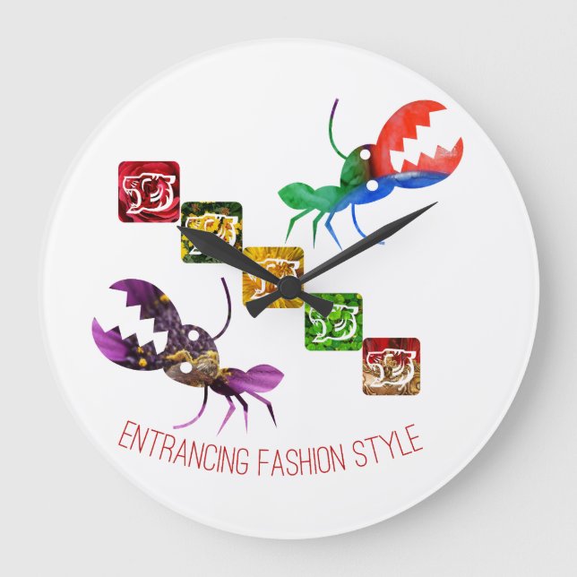 Grande Horloge Ronde style mode entrainant (Recto)