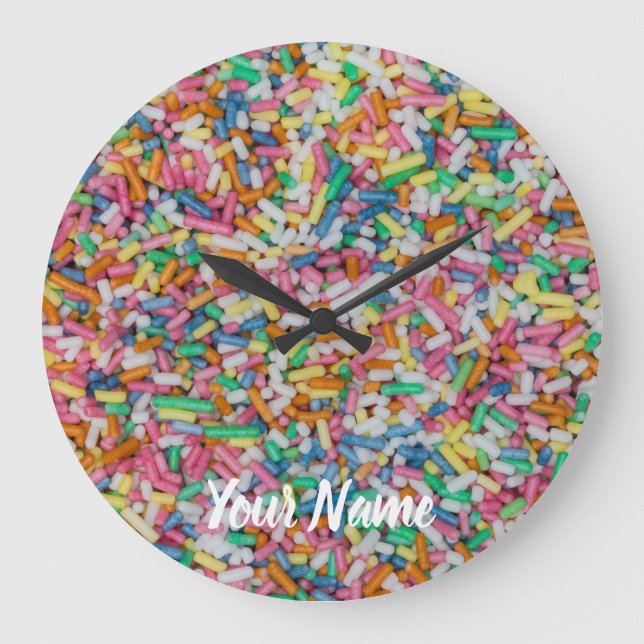 Grande Horloge Ronde Sugar sprinkles colorful (Recto)