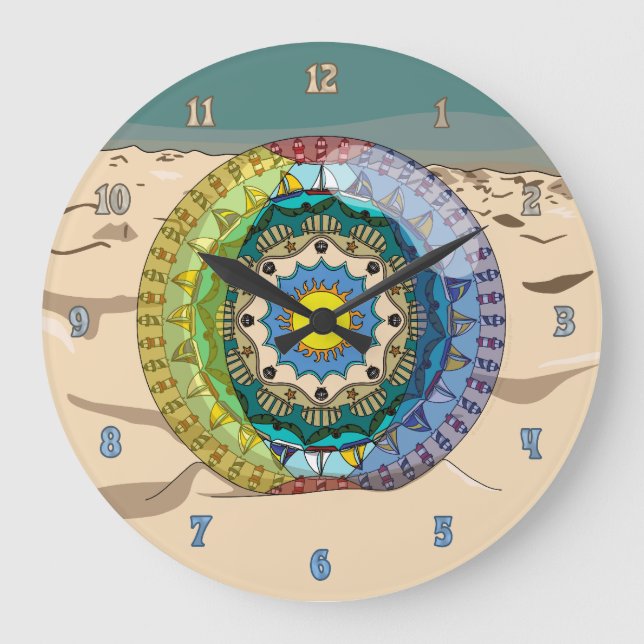Grande Horloge Ronde Summer Sunshine Clock (Recto)