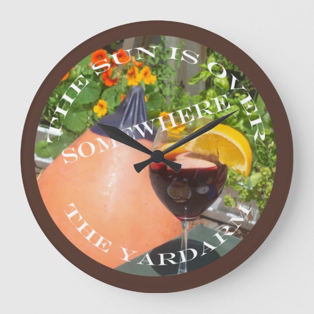 Grande Horloge Ronde Sun au-dessus de l'extrémité d'une vergue carrée (Recto)