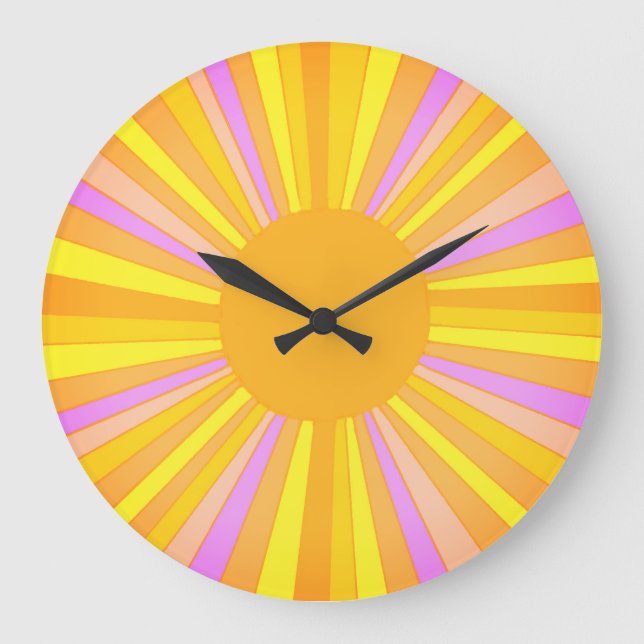 Grande Horloge Ronde Sunburst Wall (Recto)