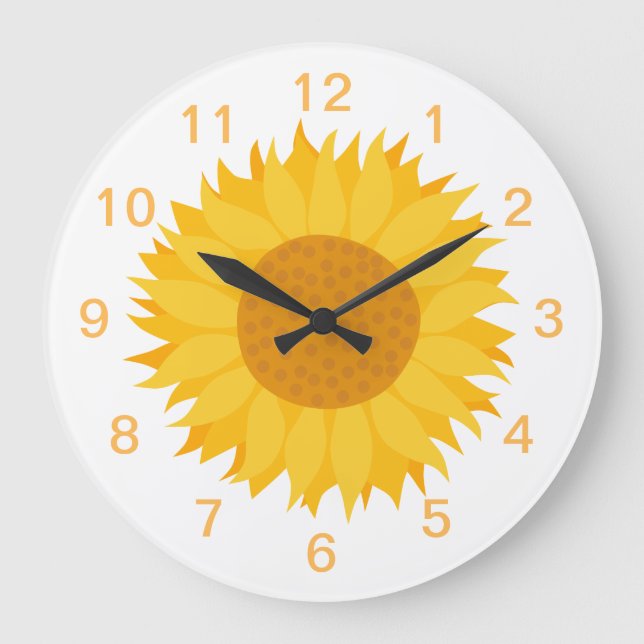 Grande Horloge Ronde Sunflower. (Recto)