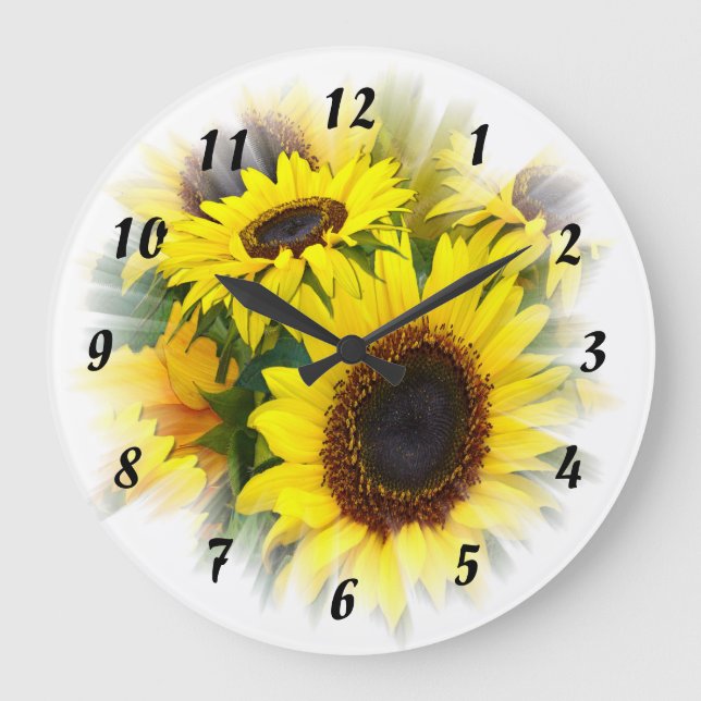 Grande Horloge Ronde Sunflower (Recto)
