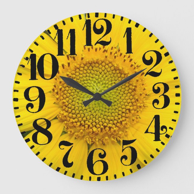 Grande Horloge Ronde Sunflower Big Number (Recto)