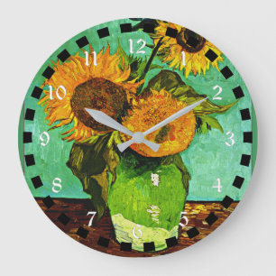 Grande Horloge Ronde Sunflowers (3), famous painting by van Gogh