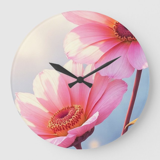 Grande Horloge Ronde Sunkissed Saumon (Recto)