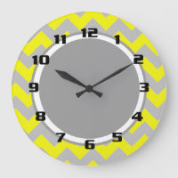 Sunny Yellow et Grey Chevron Motif