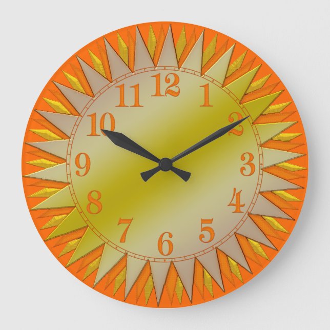 Grande Horloge Ronde Sunrise Wall Clock (Recto)