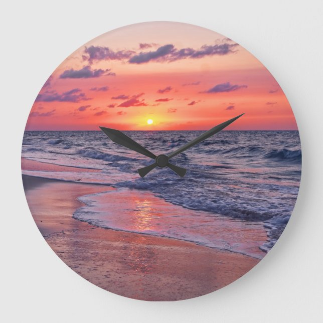 Grande Horloge Ronde Sunset paradise beach (Recto)