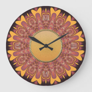 Grande Horloge Ronde Sunshine Earth Love Wall Clock