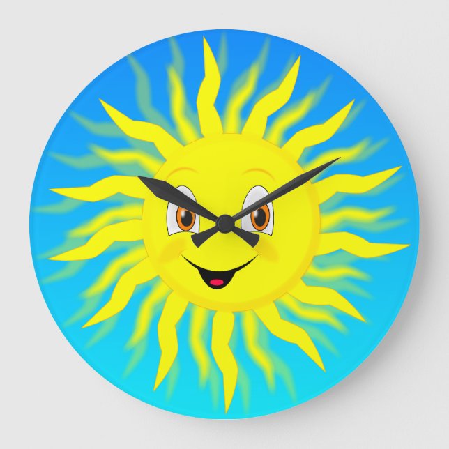 Grande Horloge Ronde Sunshine Happy Face (Recto)