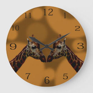 Grande Horloge Ronde Super Giraffe A Go Go,