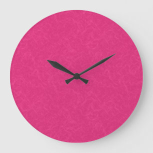 Grande Horloge Ronde Surface rose texturée avec un motif subtil en spir
