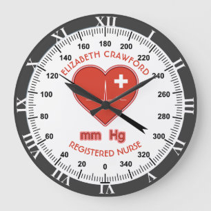 Grande Horloge Ronde Surveillance de la pression artérielle Soins de s