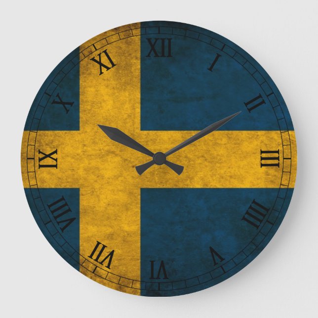 Grande Horloge Ronde swedisflag (Recto)