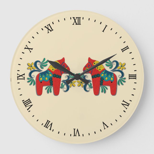 Grande Horloge Ronde Swedish Dala Horse (Recto)