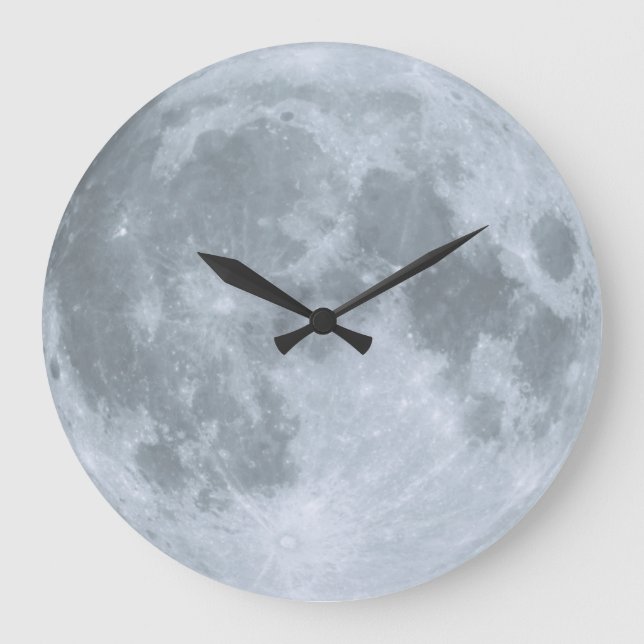 Grande Horloge Ronde Sweet Slumbers Nursery Blue Moon (Recto)