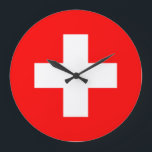 Grande Horloge Ronde Switzerland Flag<br><div class="desc">Switzerland Flag</div>