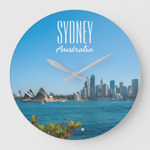 Grande Horloge Ronde Sydney Harbour Opera House City Skyline Australie