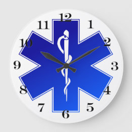 Grande Horloge Ronde Symbole de Medical EMS