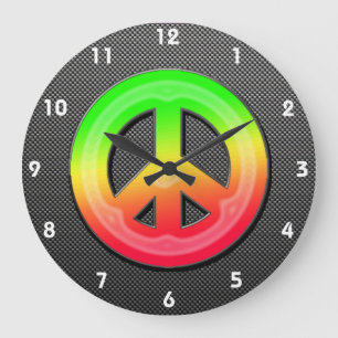 GRANDE HORLOGE RONDE SYMBOLE DE PAIX