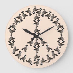 Grande Horloge Ronde Symbole des oies