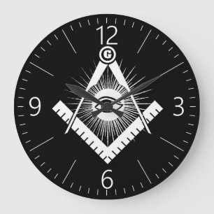 Grande Horloge Ronde Symbole franc-maçonnerie