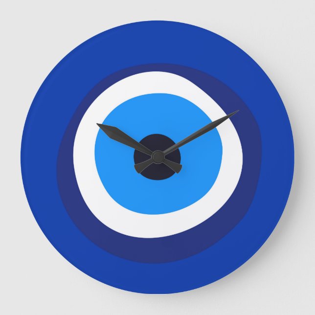 Grande Horloge Ronde symbole oculaire maléfique talisman arabe turc gre (Recto)