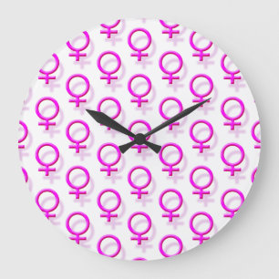 Grande Horloge Ronde Symbole sexuel féminin