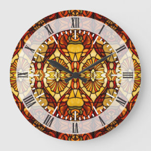 Grande Horloge Ronde Syméy Tiffany Lamp