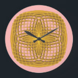 Grande Horloge Ronde Symmetric pattern<br><div class="desc">Image created by Gagik Sargsyan,  in the program Apophysis 7x. Customize your own wall clock.</div>