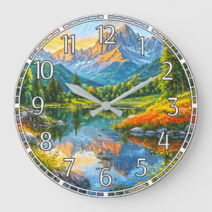 Grande Horloge Ronde Symphonie d'automne. Harmonie florale de la nature