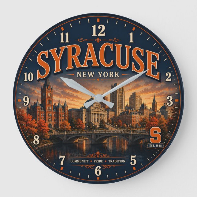 Grande Horloge Ronde Syracuse New York (Recto)