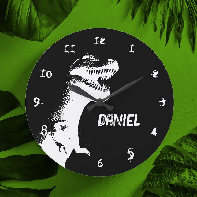 Grande Horloge Ronde T-Rex personnalisé (Créateur téléchargé)