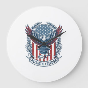 Grande Horloge Ronde T-shirt graphique vectoriel de remise de diplôme p