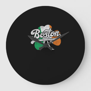 Grande Horloge Ronde T-shirt irlandais de Boston
