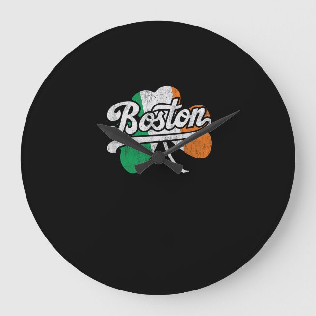 Grande Horloge Ronde T-shirt irlandais de Boston (Recto)