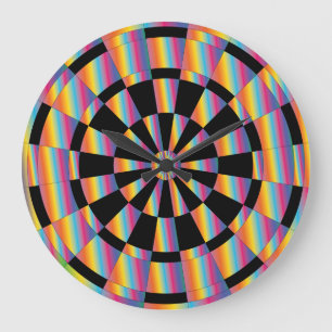 Grande Horloge Ronde Tableau de bord psychédélique
