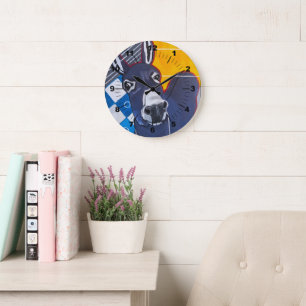 Grande Horloge Ronde Tableau Donkey Punch par Alfred Fox