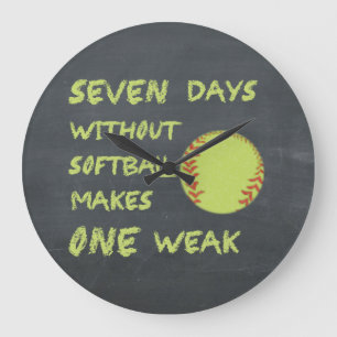 Grande Horloge Ronde Tableau Sept Jours Sans Softball