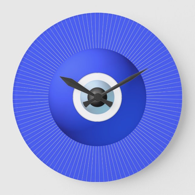 Grande Horloge Ronde Talisman pour protéger contre le mal oculaire (Recto)