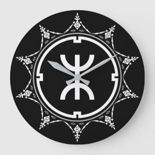 Grande Horloge Ronde Tamazgha - Symbole amazigh