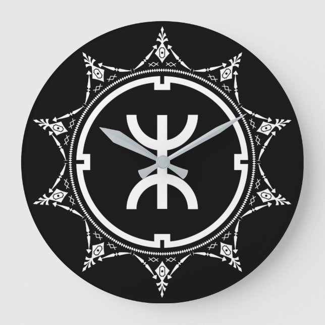 Grande Horloge Ronde Tamazgha - Symbole amazigh (Recto)