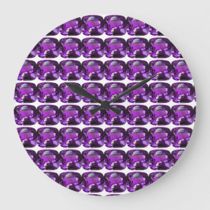 Grande Horloge Ronde Tanzanite Gemstone Purple