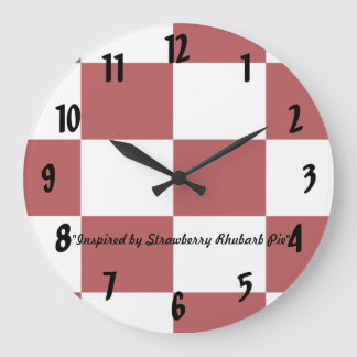 Grande Horloge Ronde Tarte aux fraises Rhubarbe