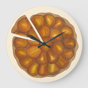 Grande Horloge Ronde Tarte Tatin Français Pomme tarte tarte tarte pâtis