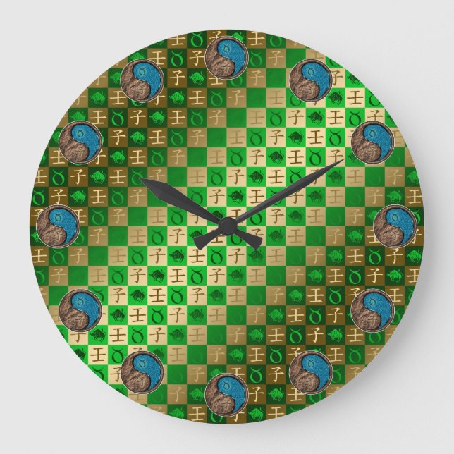 Grande Horloge Ronde Taureau & Rat d'eau (Recto)